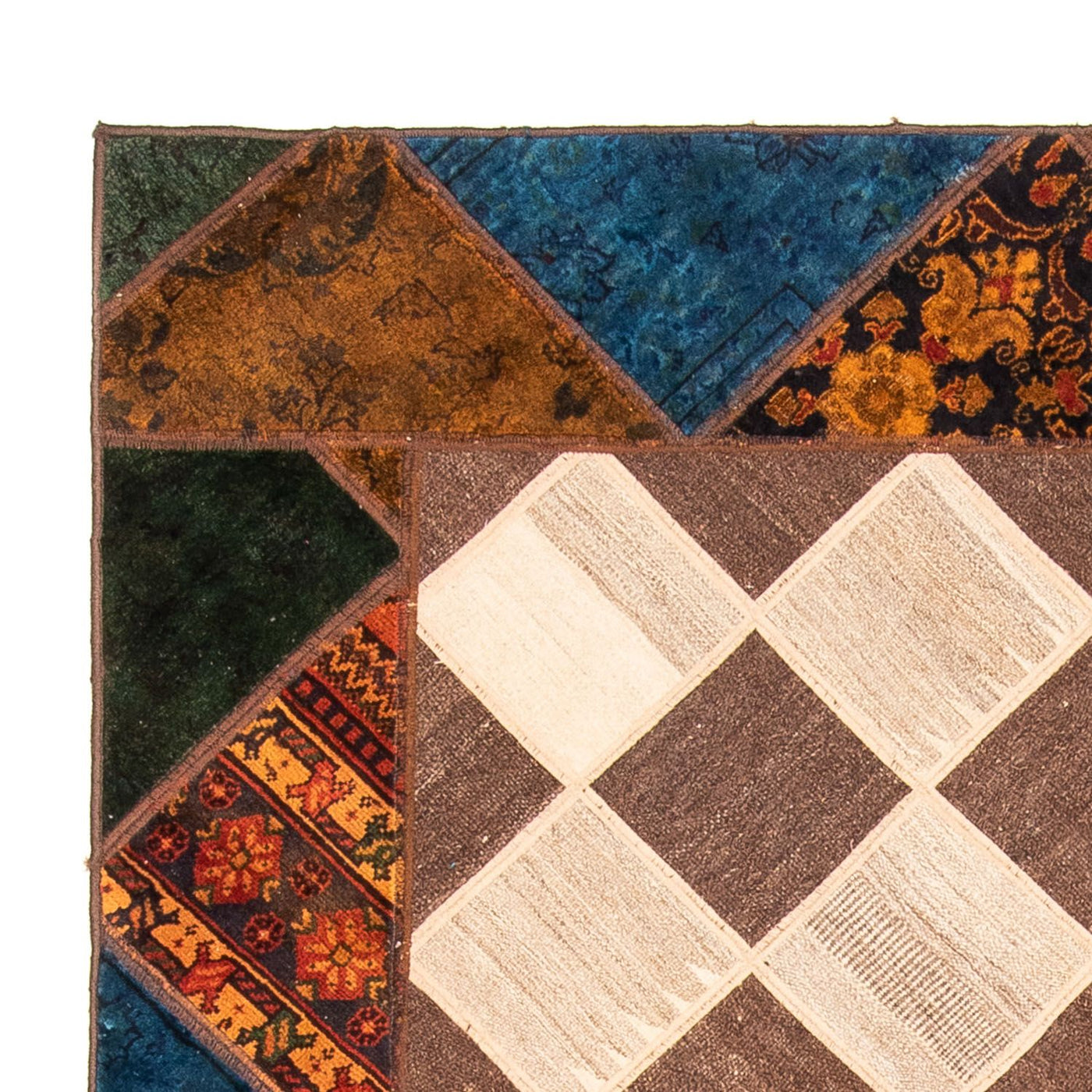 Tappeto Patchwork 229x163cm - Perserteppich Wollteppich