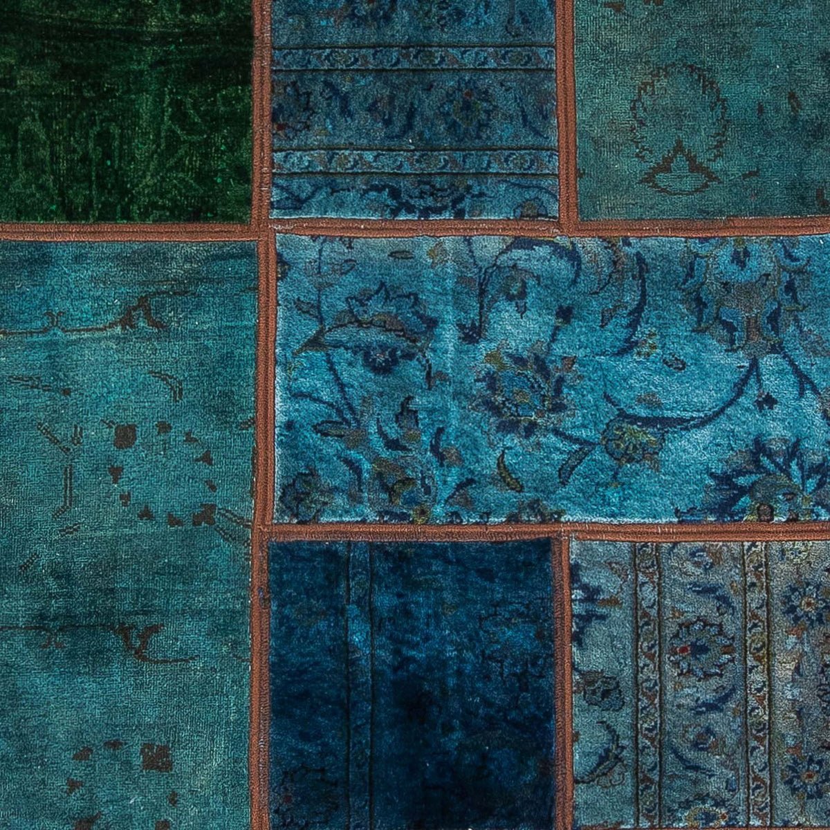 Tappeto Patchwork - 207 x 143 cm - multicolore