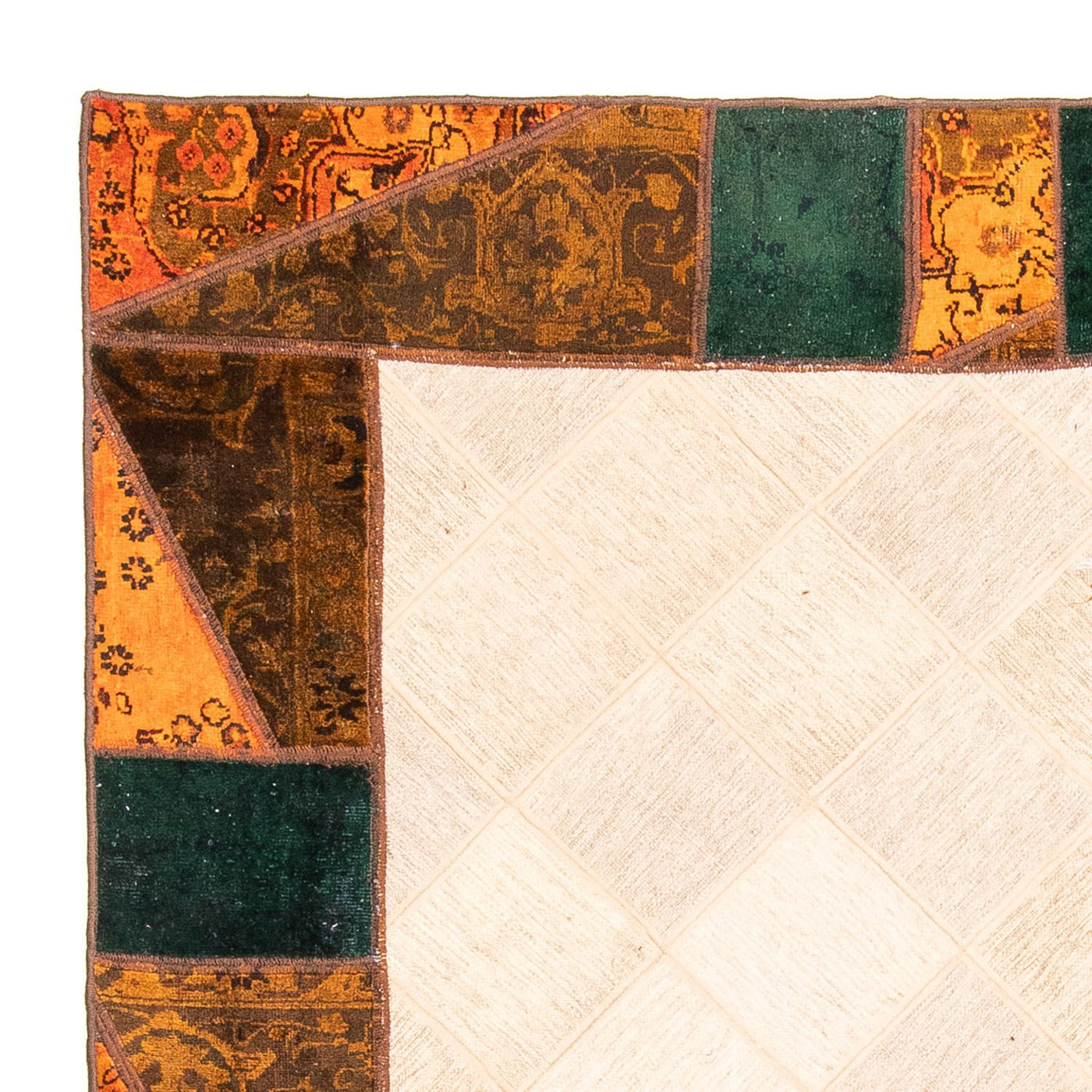 Tappeto Patchwork 249x194cm - Perserteppich Wollteppich