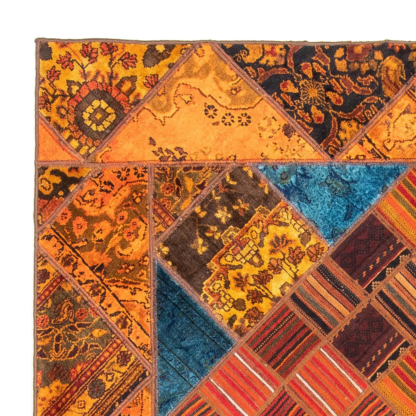 Tappeto Patchwork 234x176cm - Perserteppich Wollteppich