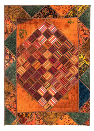 Tappeto Patchwork 164x225cm - Perserteppich Wollteppich