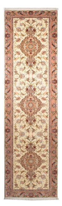 Tappeto corsia Tappeto Persero - Tabriz - Reale - 310 x 88 cm - beige