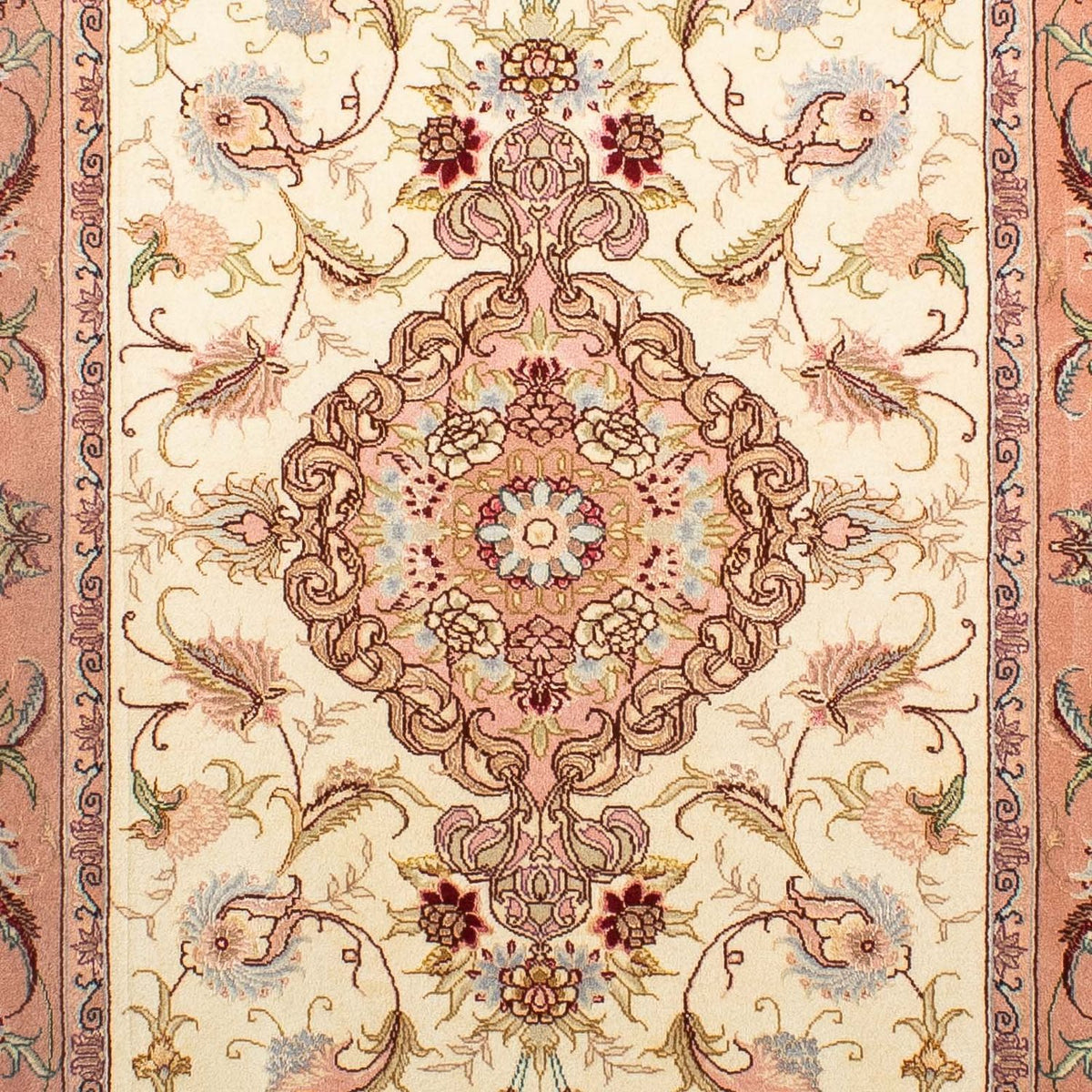 Tappeto corsia Tappeto Persero - Tabriz - Reale - 310 x 88 cm - beige