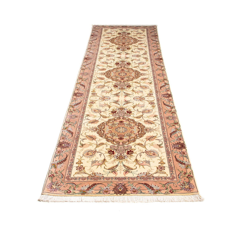 Tappeto corsia Tappeto Persero - Tabriz - Reale - 310 x 88 cm - beige