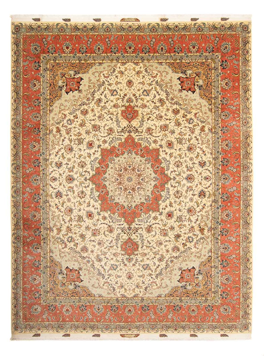 Tappeto Persero - Tabriz - Reale - 387 x 307 cm - marrone