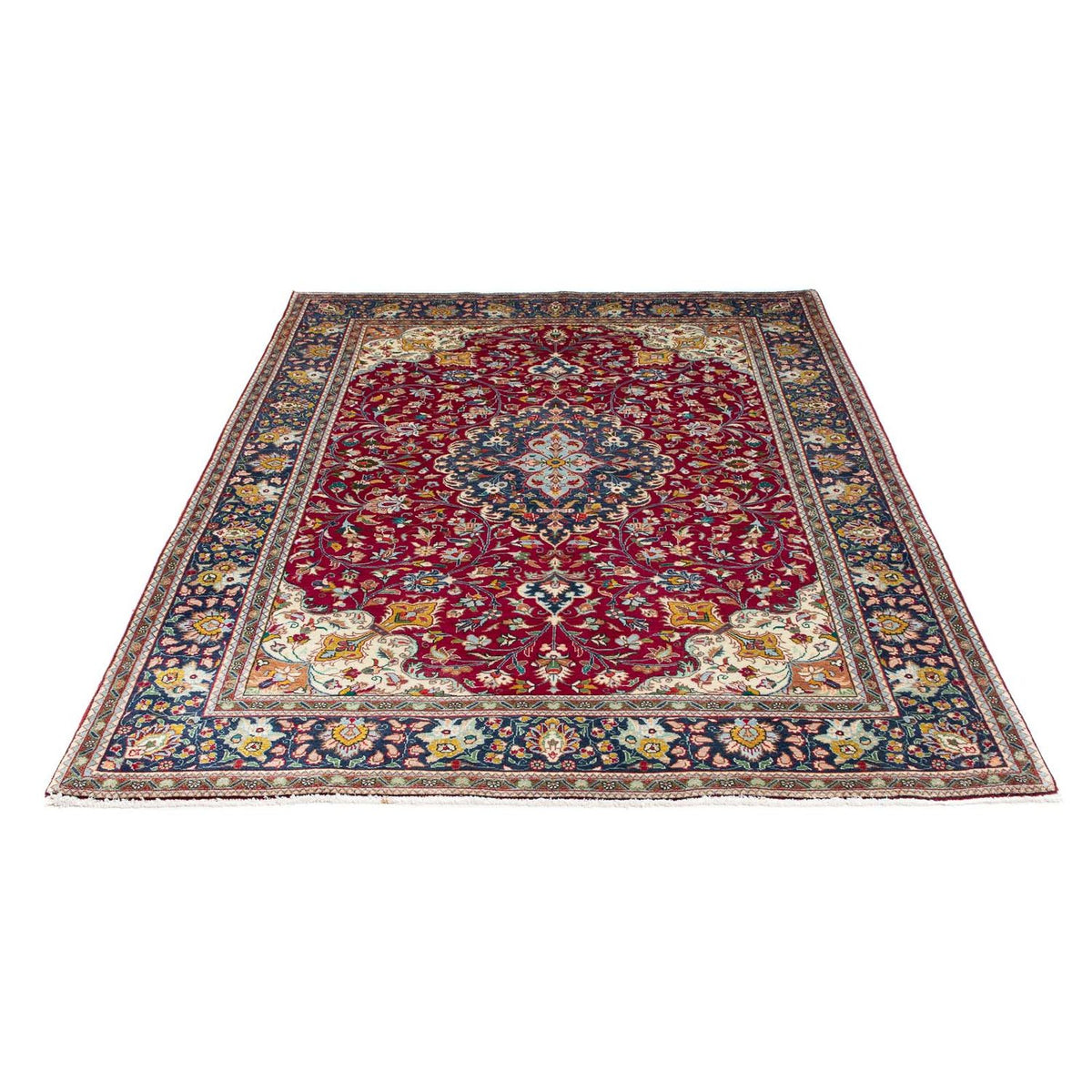Tappeto Persero - Tabriz - 196 x 145 cm - rosso