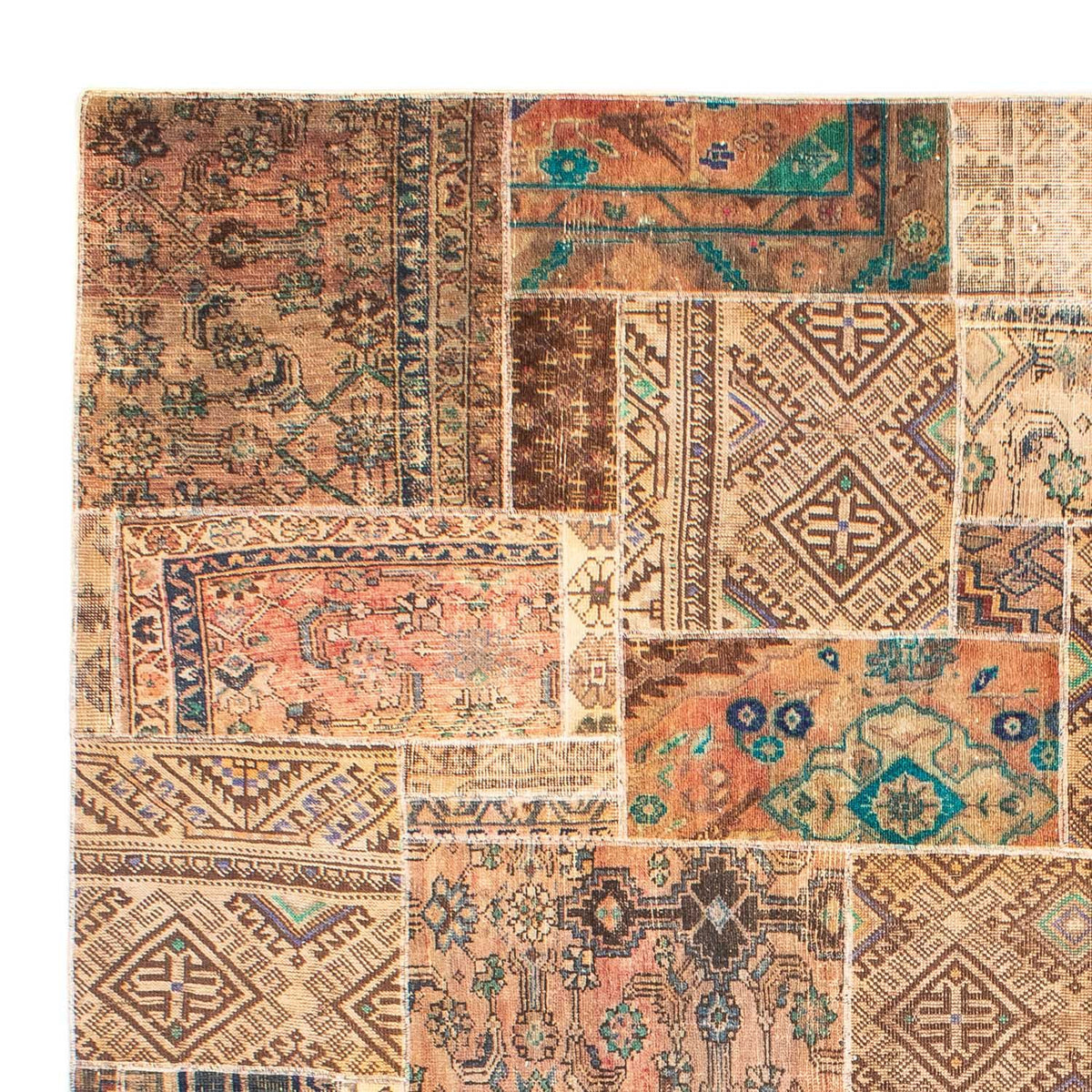 Tappeto Patchwork 239x301cm - Perserteppich Wollteppich