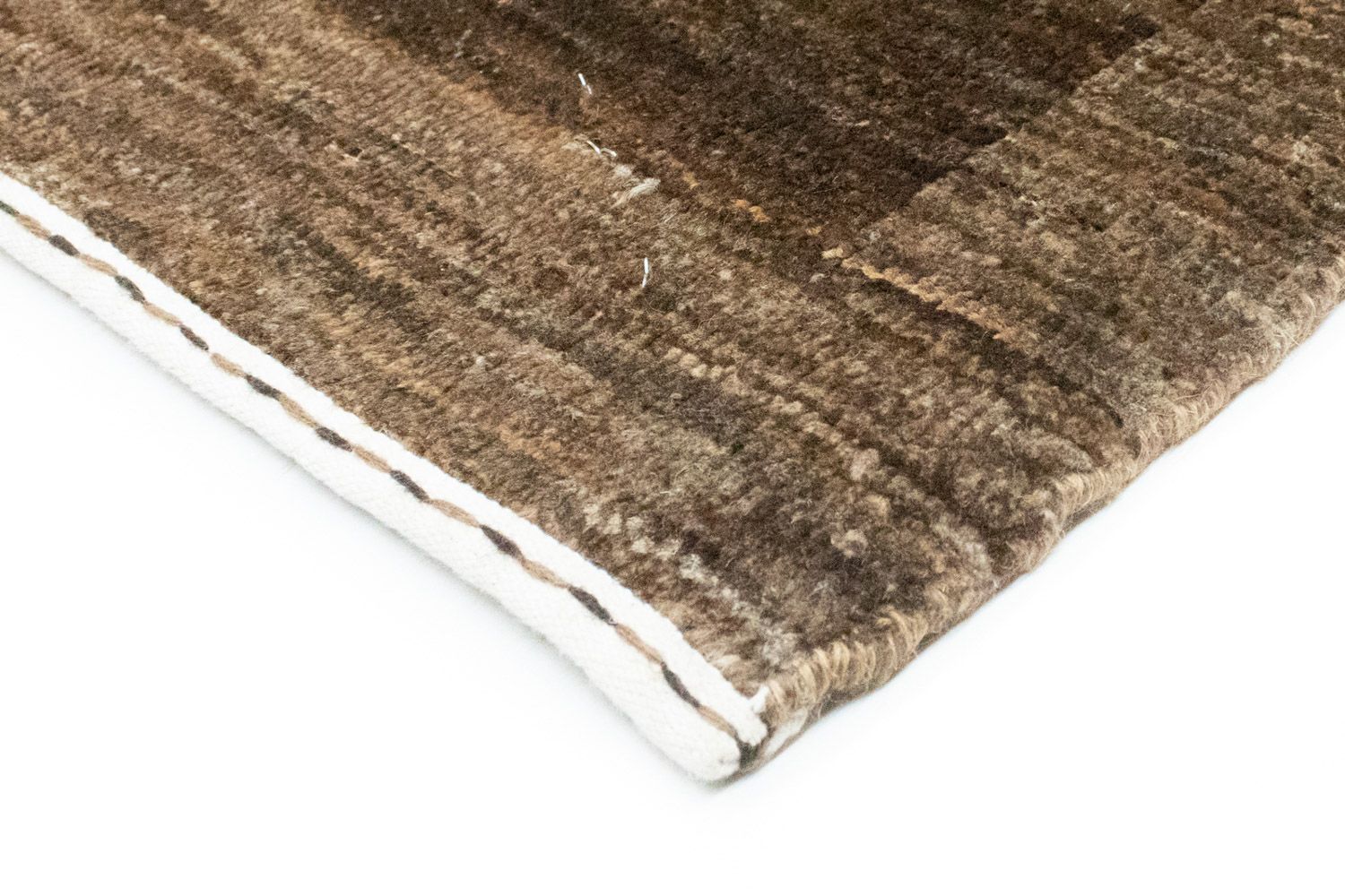 Tappeto Gabbeh - Indus - 188 x 132 cm - marrone scuro