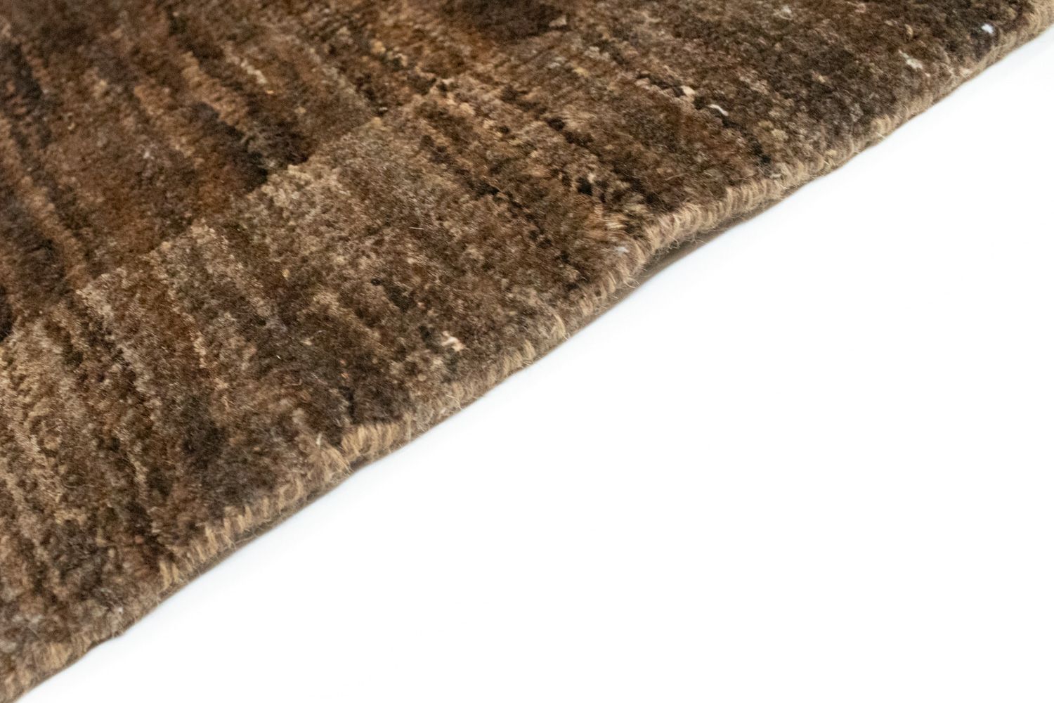Tappeto Gabbeh - Indus - 188 x 132 cm - marrone scuro