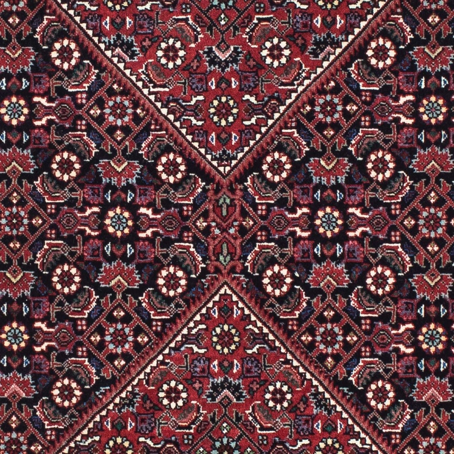 Tappeto corsia Tappeto Persero - Bidjar - 200 x 76 cm - blu scuro