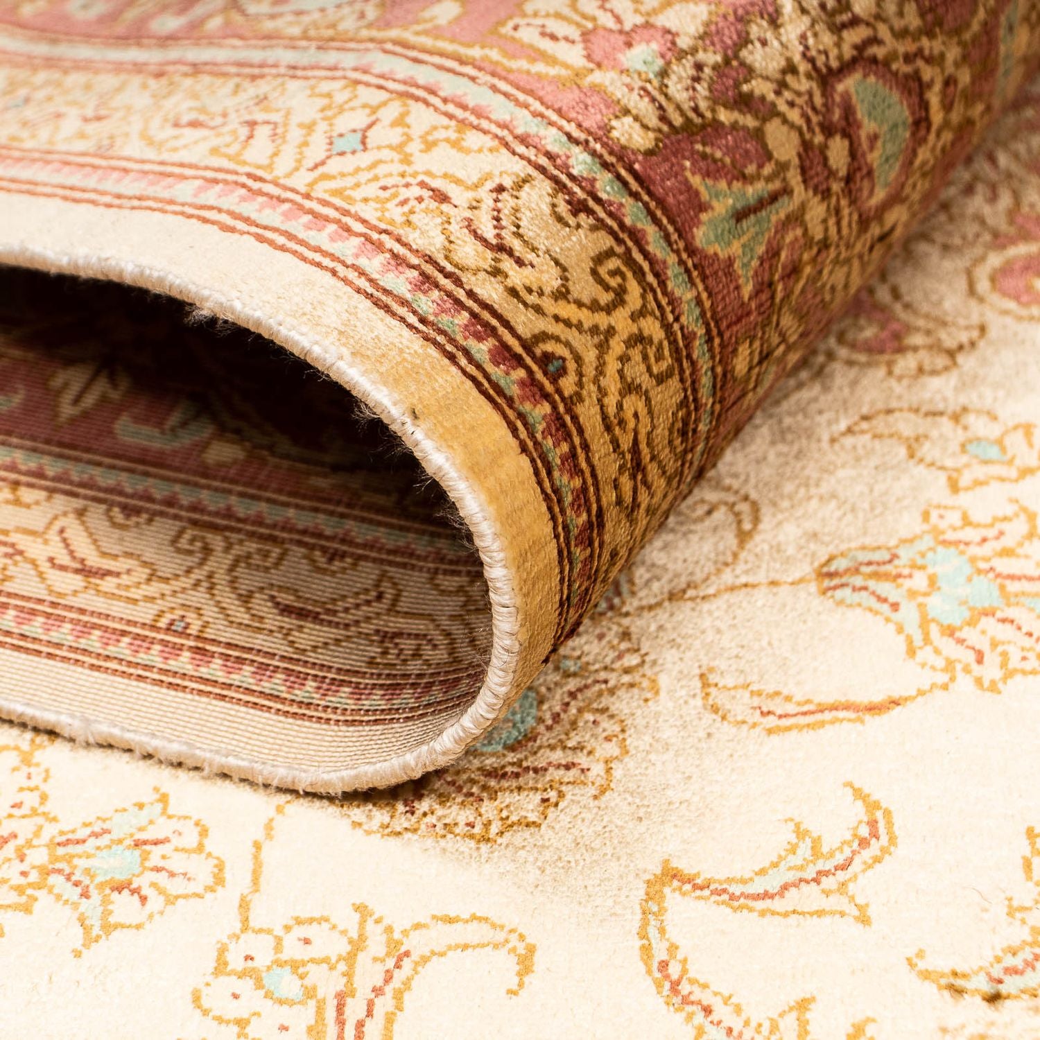 Tappeto Persero - Ghom - 198 x 134 cm - beige