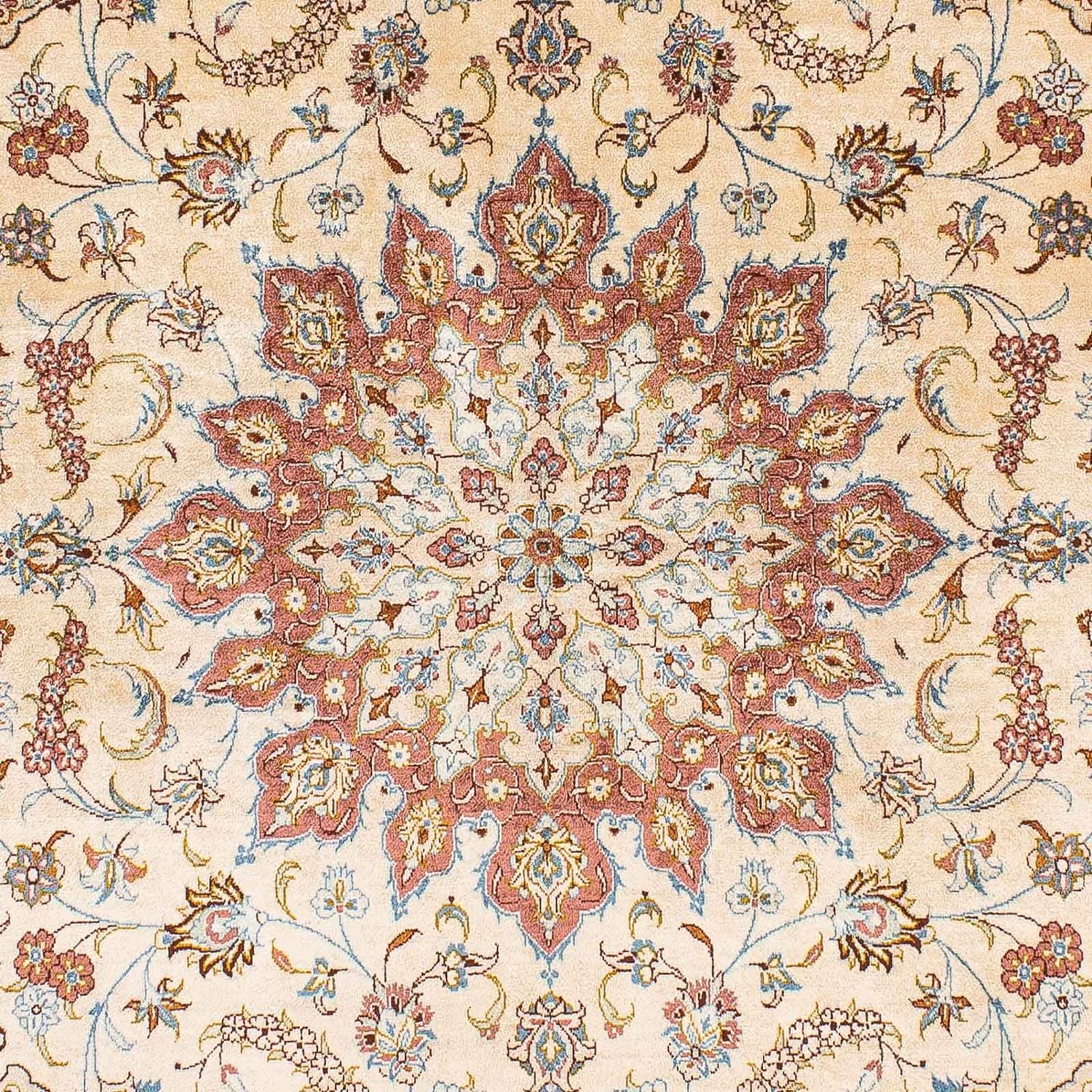 Tappeto di seta - Ghom seta - Premio - 200 x 128 cm - beige