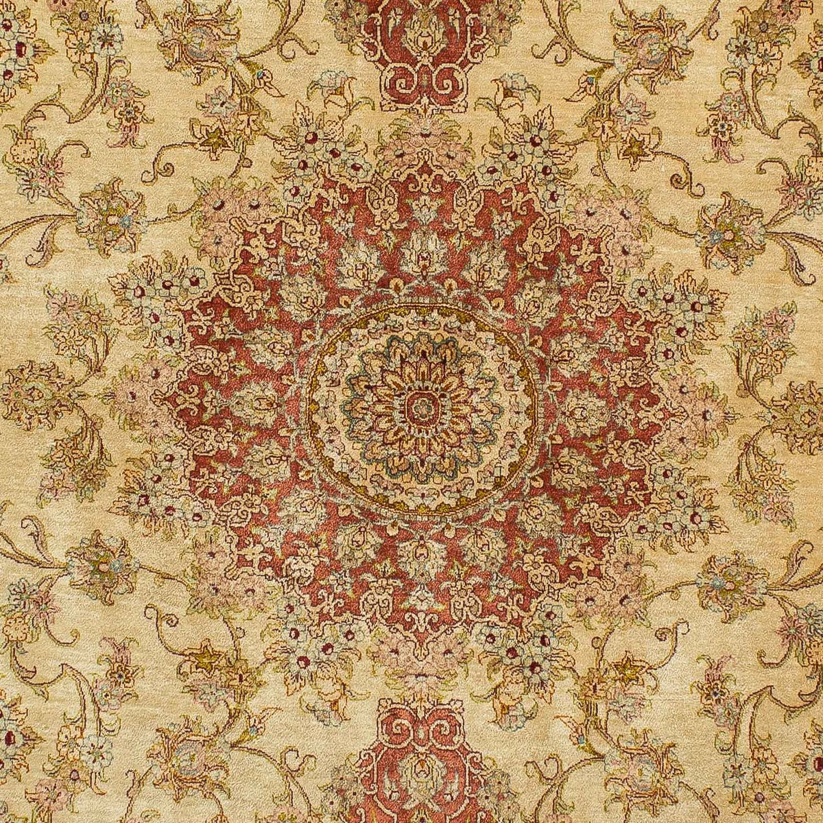 Tappeto di seta - Ghom seta - Premio - 210 x 130 cm - beige