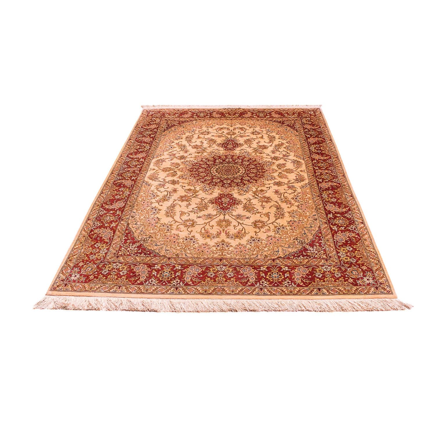 Tappeto di seta - Ghom seta - Premio - 210 x 130 cm - beige