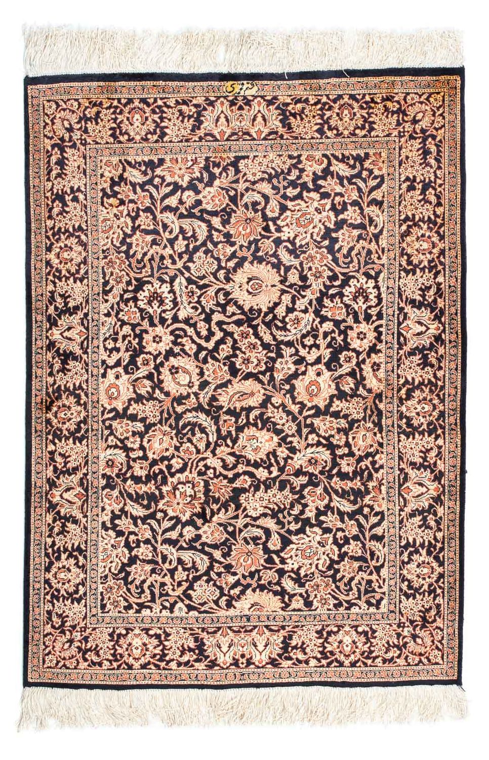 Tappeto Persero - Ghom - 112 x 80 cm - blu scuro