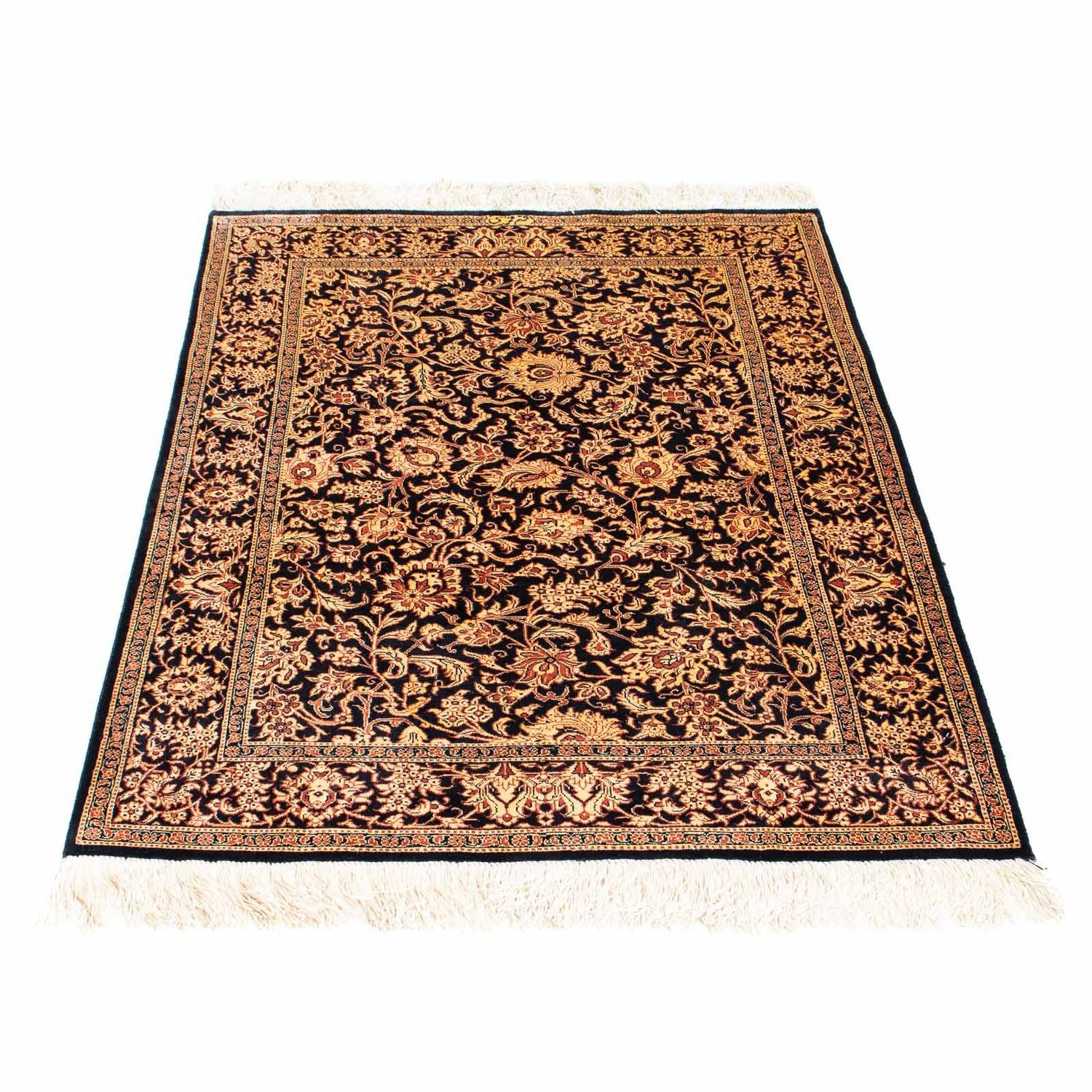 Tappeto Persero - Ghom - 112 x 80 cm - blu scuro