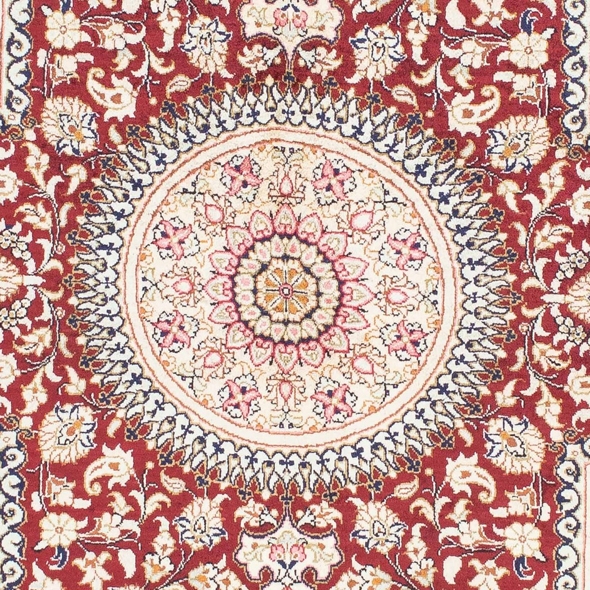 Tappeto Persero - Ghom - 144 x 95 cm - rosso scuro