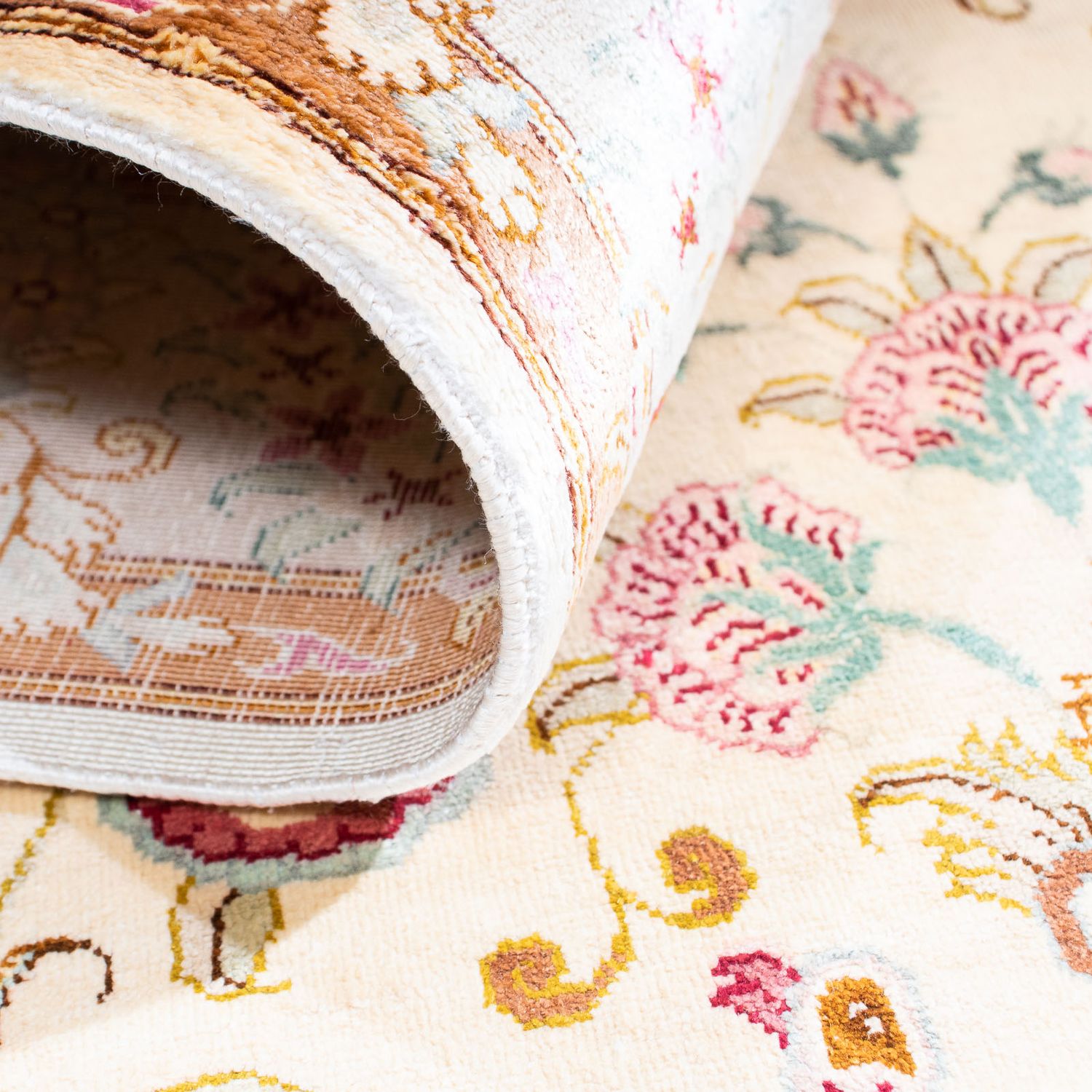 Tappeto Persero - Ghom - 155 x 95 cm - beige