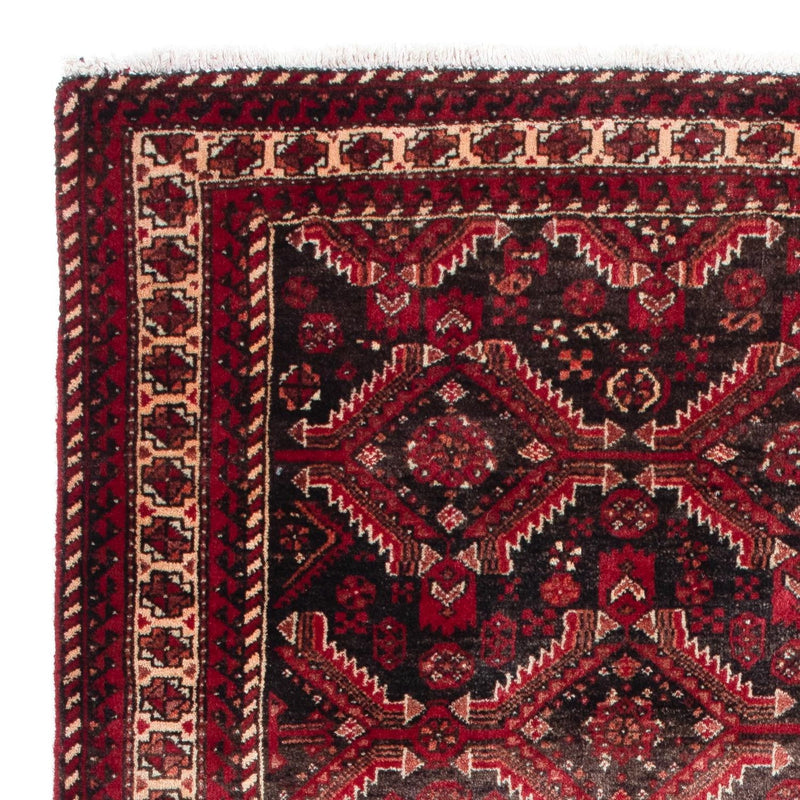 Tappeto corsia Tappeto Belutsch - 195 x 99 cm - rosso scuro