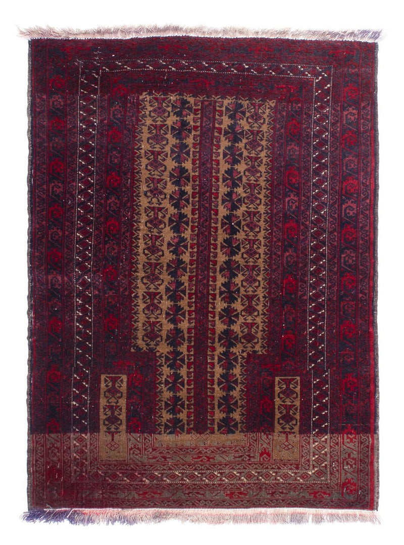 Tappeto Belutsch - 125 x 92 cm - rosso scuro