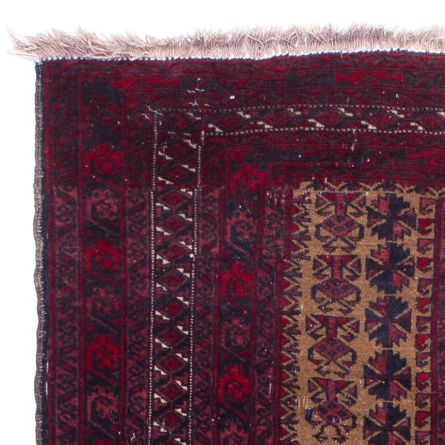Tappeto Belutsch - 125 x 92 cm - rosso scuro