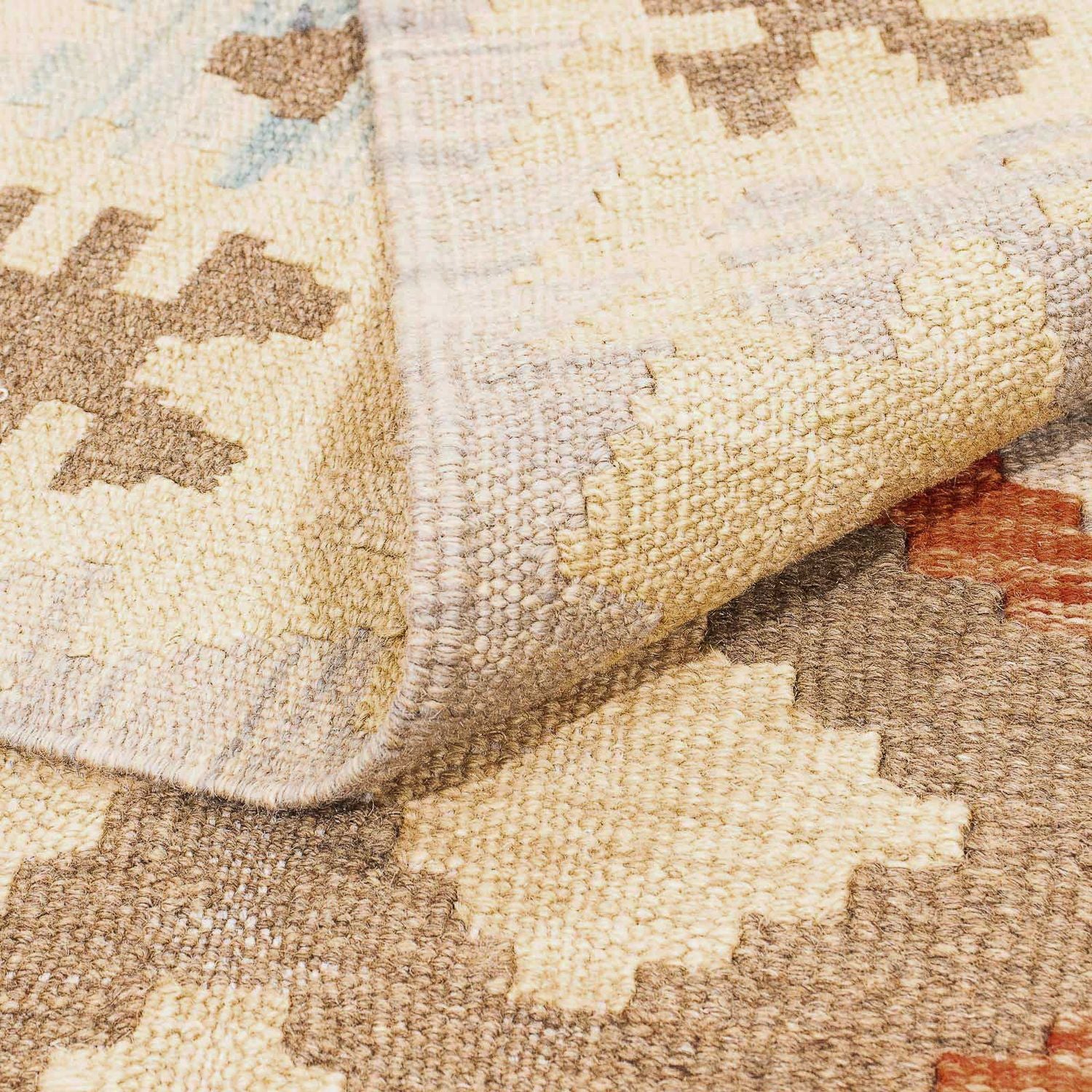 Tappeto Kelim - Splash - 285 x 198 cm - beige