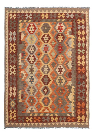 Tappeto Kelim - Splash - 205 x 149 cm - multicolore