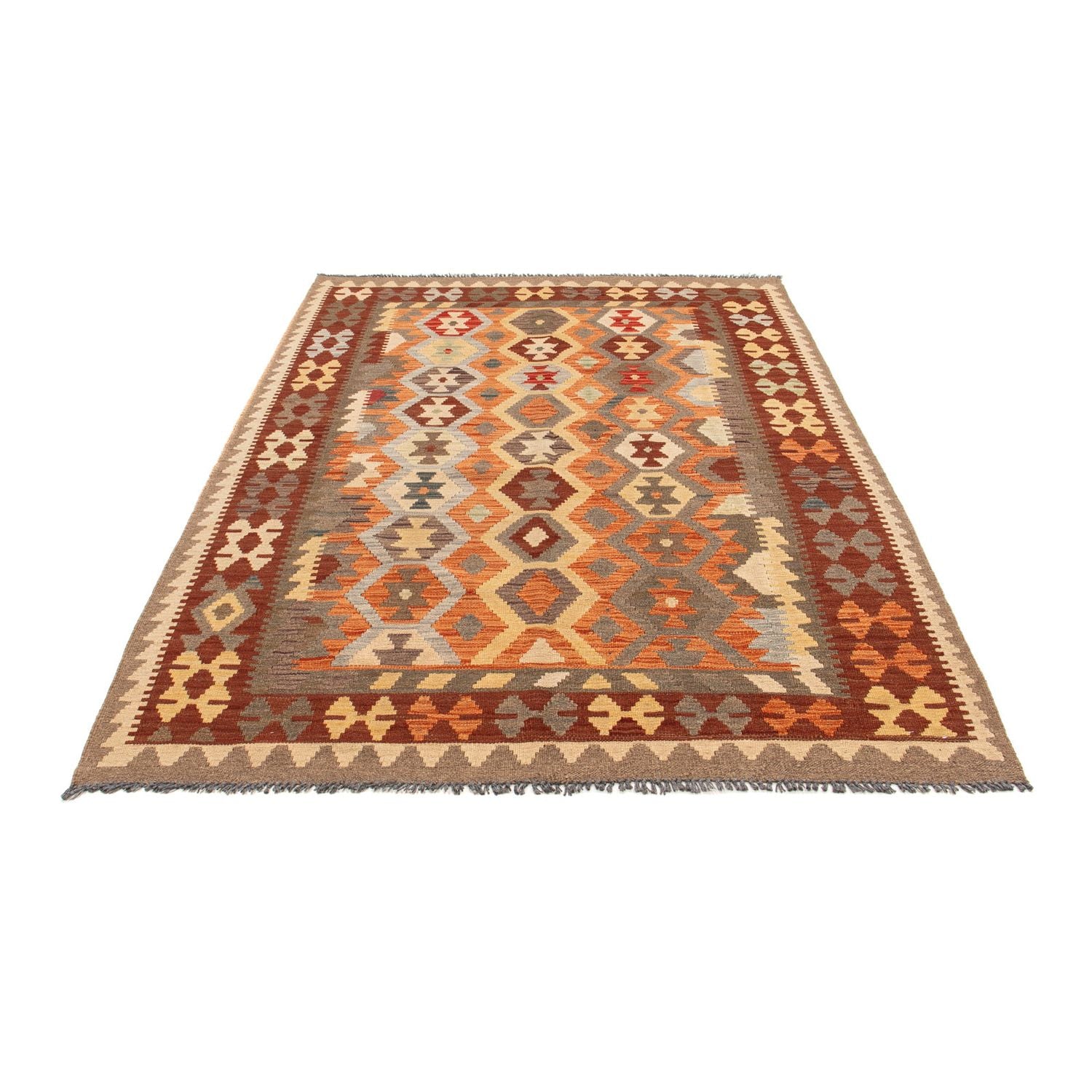 Tappeto Kelim - Splash - 205 x 149 cm - multicolore