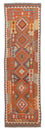Tappeto corsia Tappeto Kelim - Splash - 296 x 76 cm - rosso chiaro