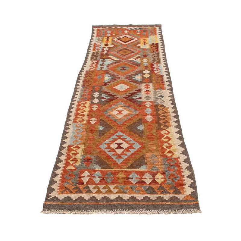 Tappeto corsia Tappeto Kelim - Splash - 296 x 76 cm - rosso chiaro