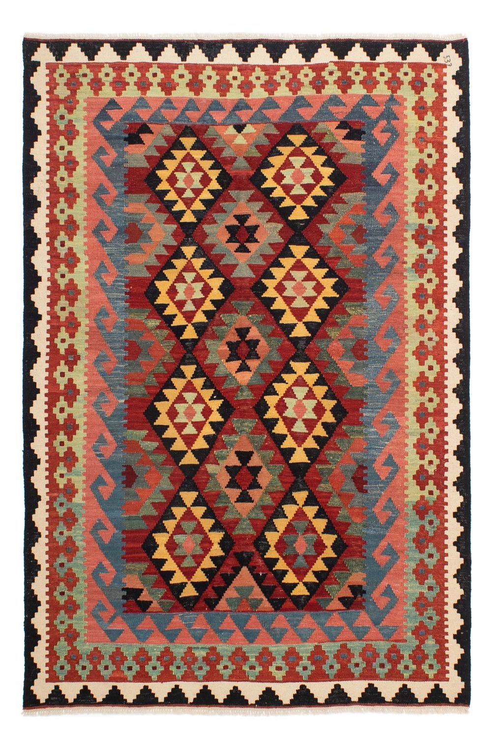 Tappeto Kelim - Splash - 214 x 153 cm - multicolore