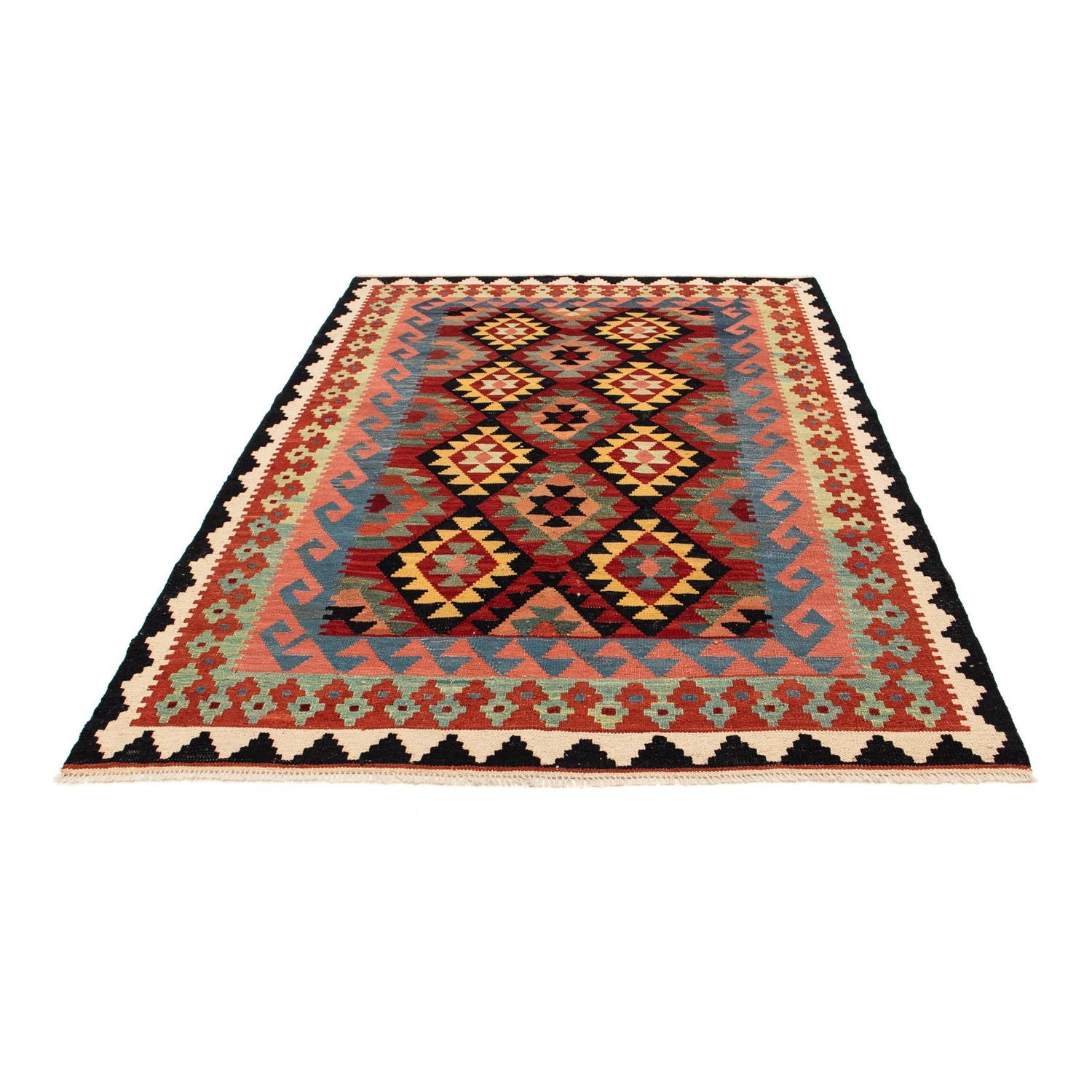 Tappeto Kelim - Splash - 214 x 153 cm - multicolore