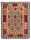 Tappeto Kelim - Splash - 189 x 157 cm - multicolore