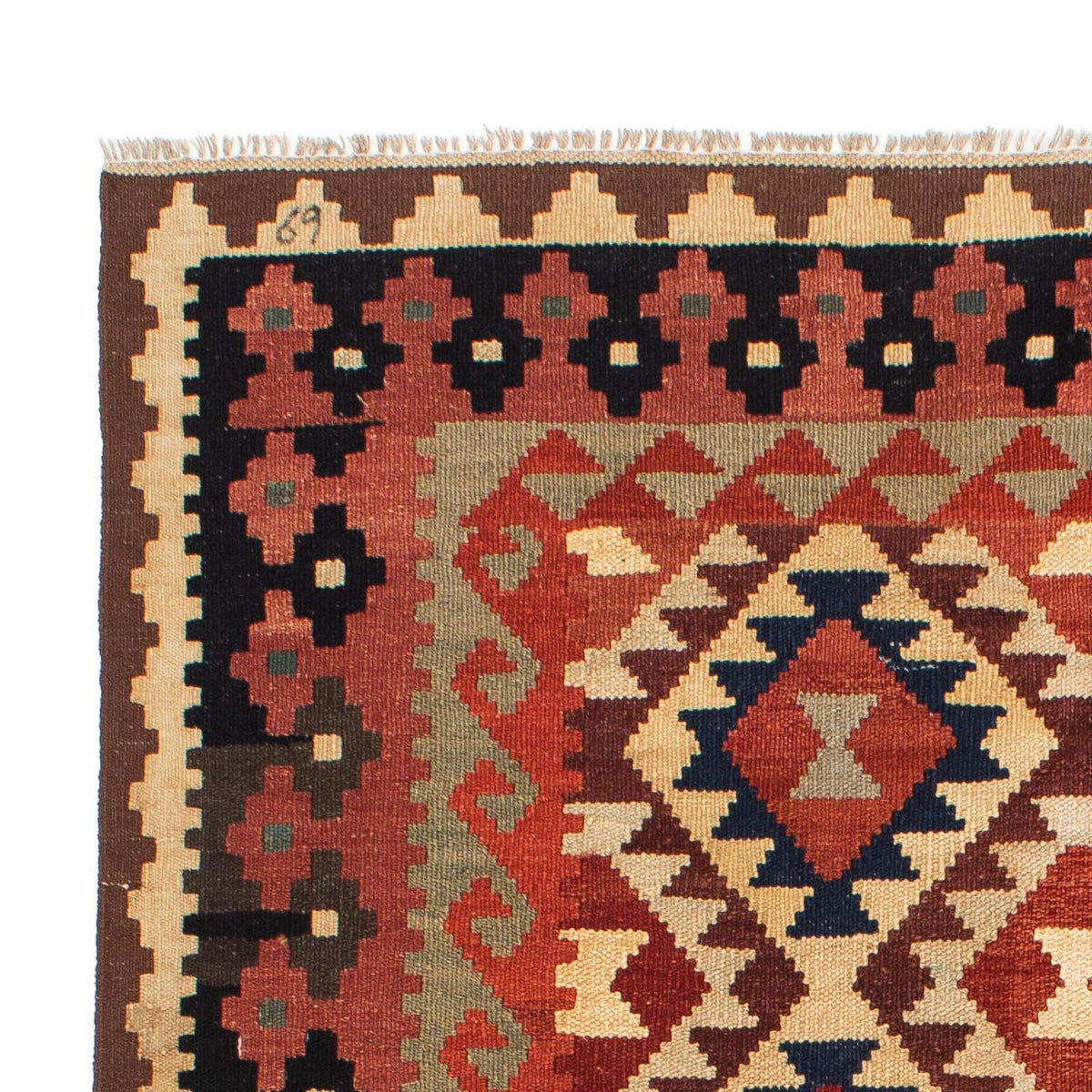 Tappeto Kelim - Splash - 203 x 153 cm - multicolore