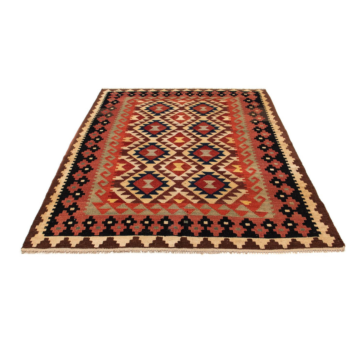 Tappeto Kelim - Splash - 203 x 153 cm - multicolore