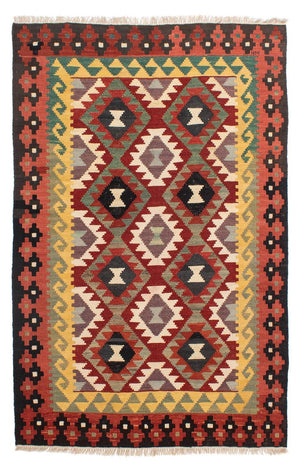 Tappeto Kelim - Splash - 194 x 126 cm - multicolore