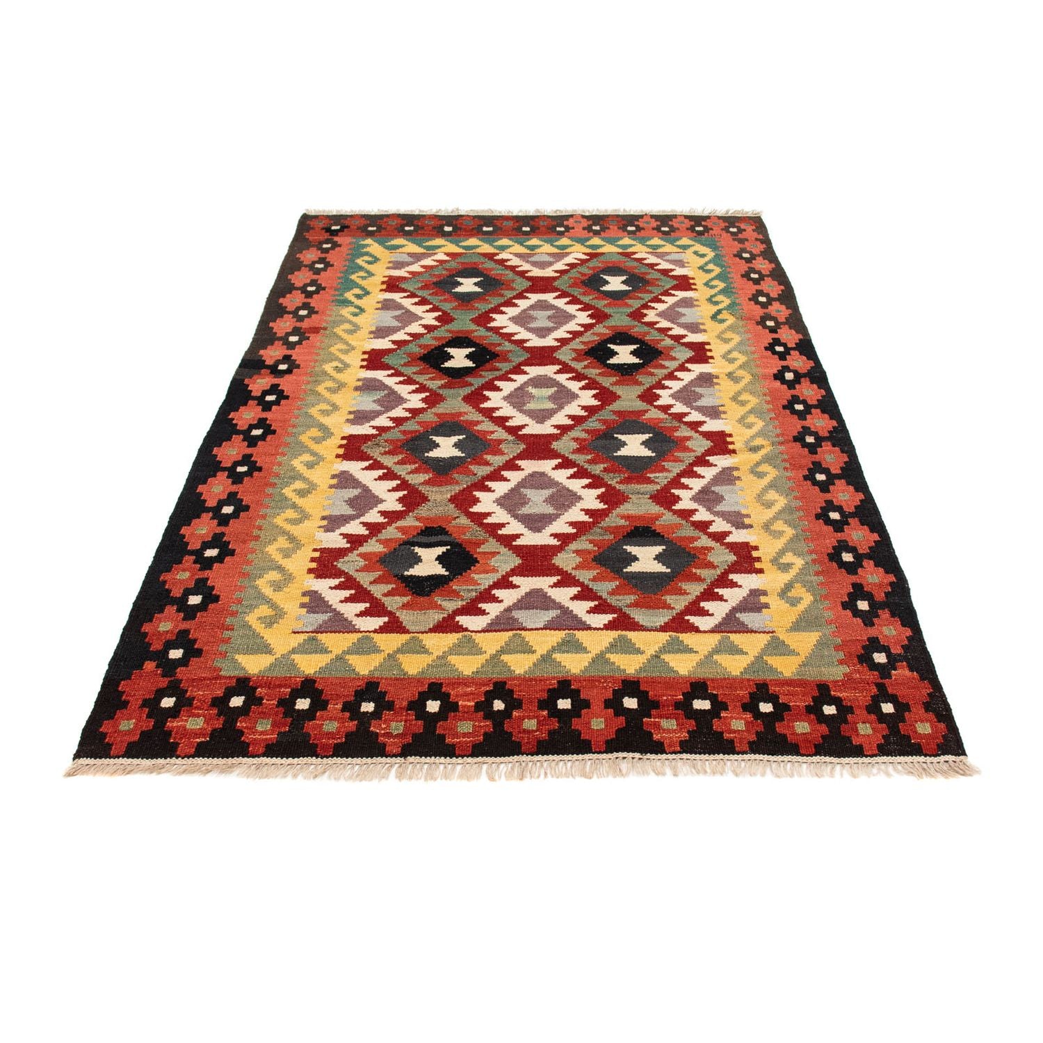Tappeto Kelim - Splash - 194 x 126 cm - multicolore