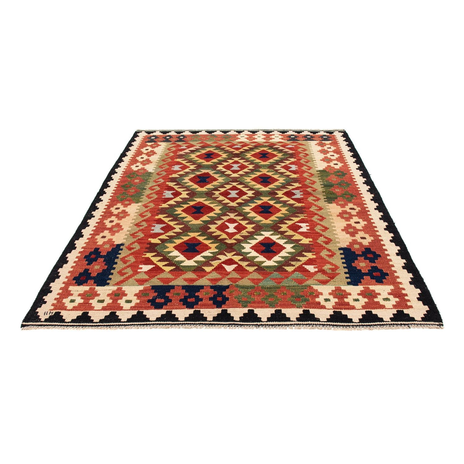 Tappeto Kelim - Splash - 176 x 155 cm - multicolore