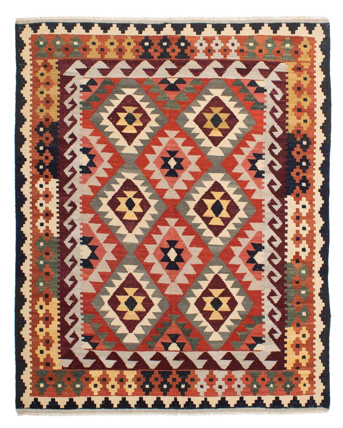 Tappeto Kelim - Splash - 207 x 163 cm - multicolore
