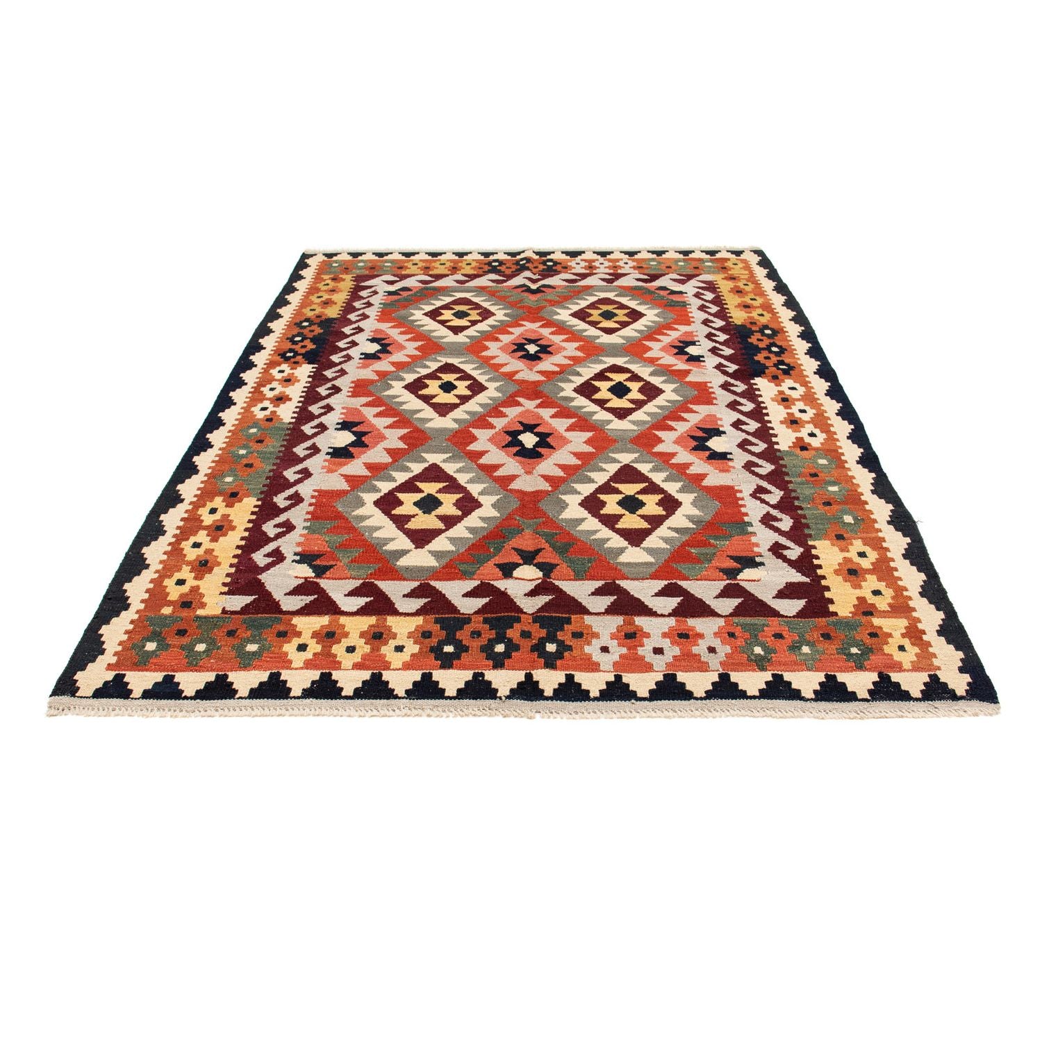 Tappeto Kelim - Splash - 207 x 163 cm - multicolore