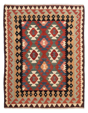 Tappeto Kelim - Splash - 207 x 155 cm - multicolore