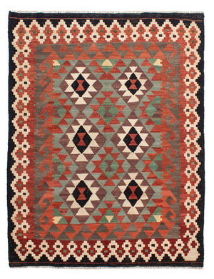 Tappeto Kelim - Splash - 196 x 149 cm - multicolore