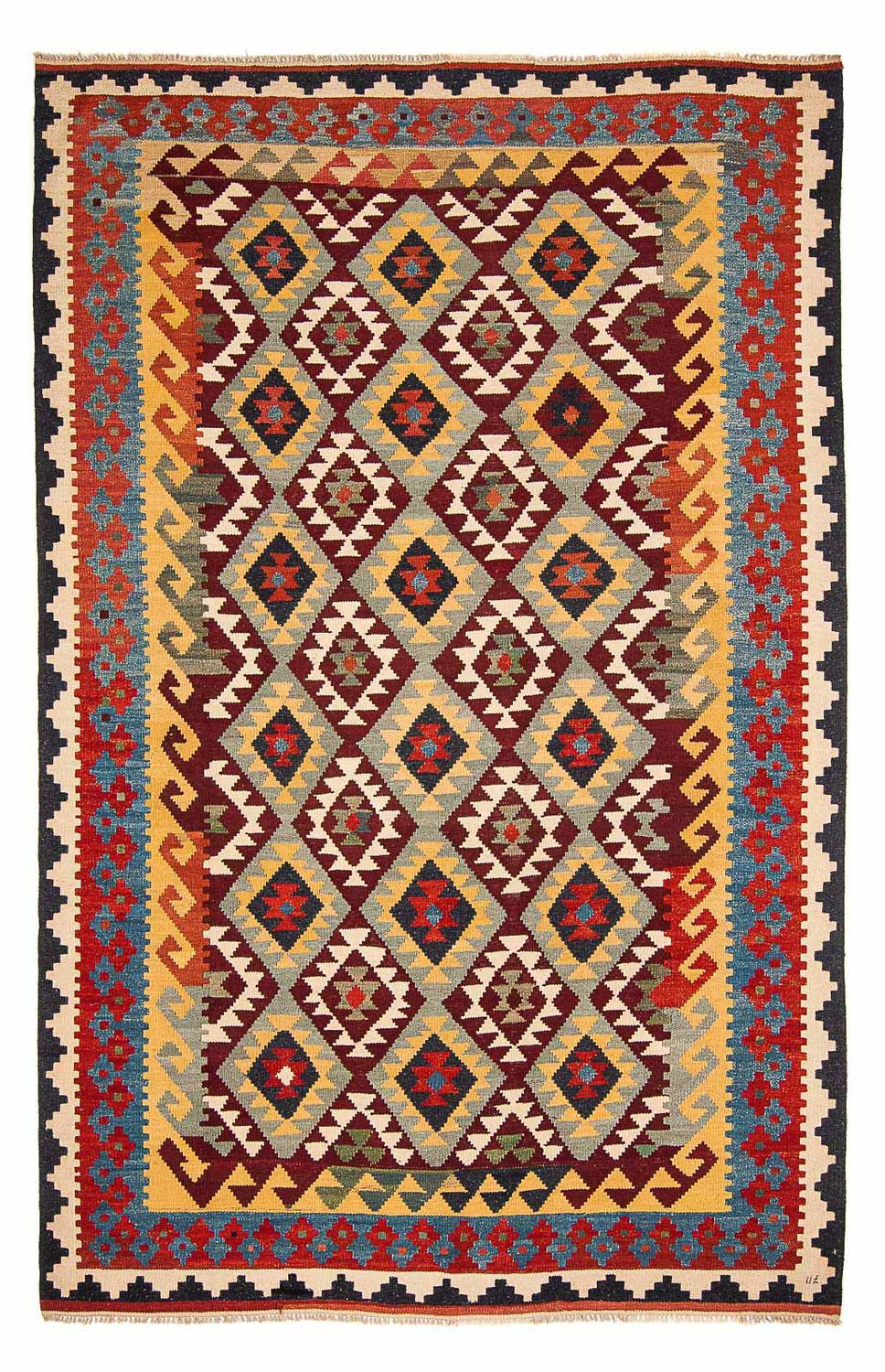 Tappeto Kelim - Splash - 302 x 205 cm - multicolore