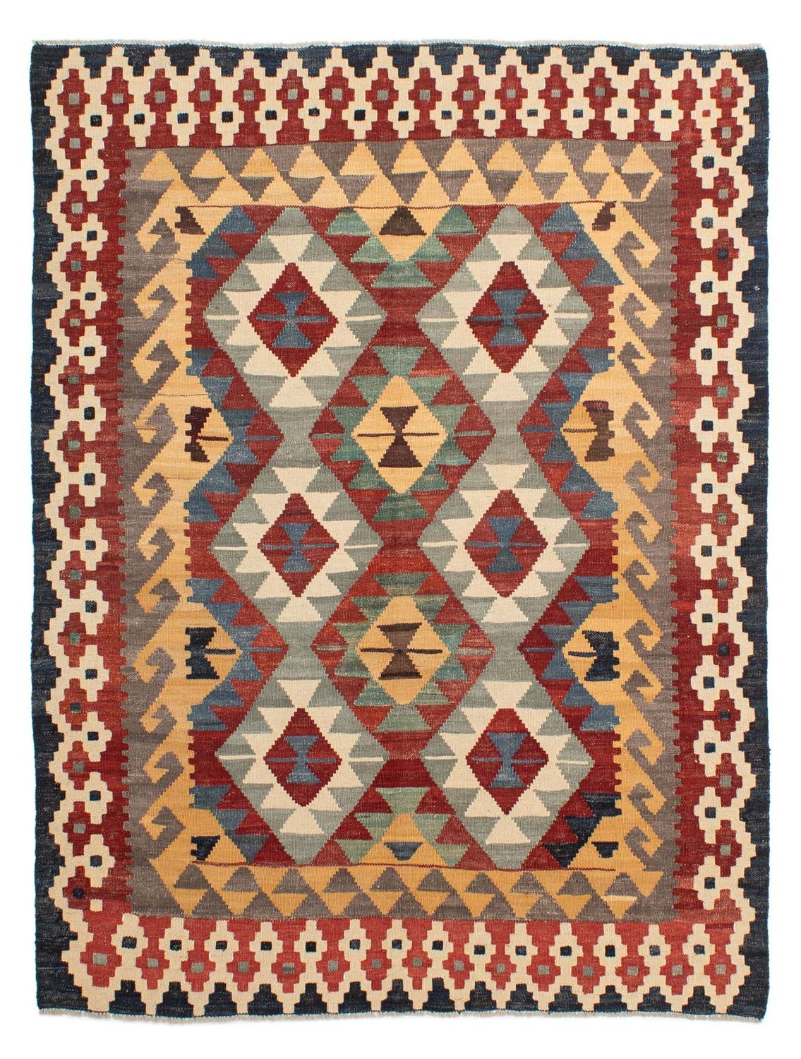 Tappeto Kelim - Splash - 203 x 153 cm - multicolore