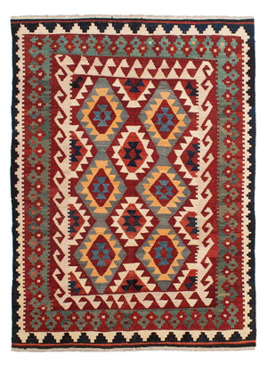 Tappeto Kelim - Splash - 203 x 147 cm - multicolore