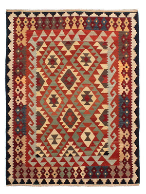 Tappeto Kelim - Splash - 215 x 157 cm - multicolore