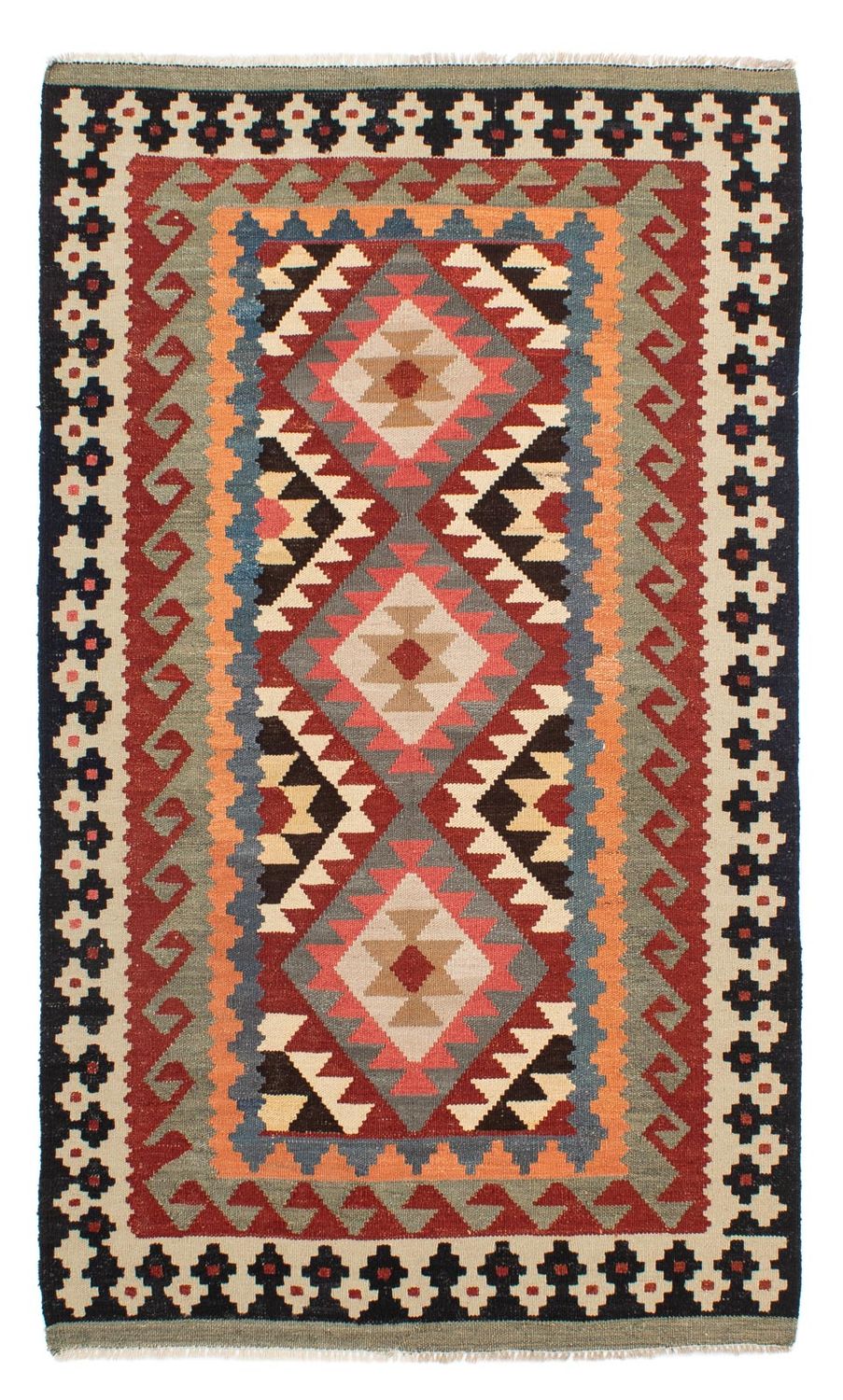 Tappeto Kelim - Splash - 206 x 123 cm - multicolore