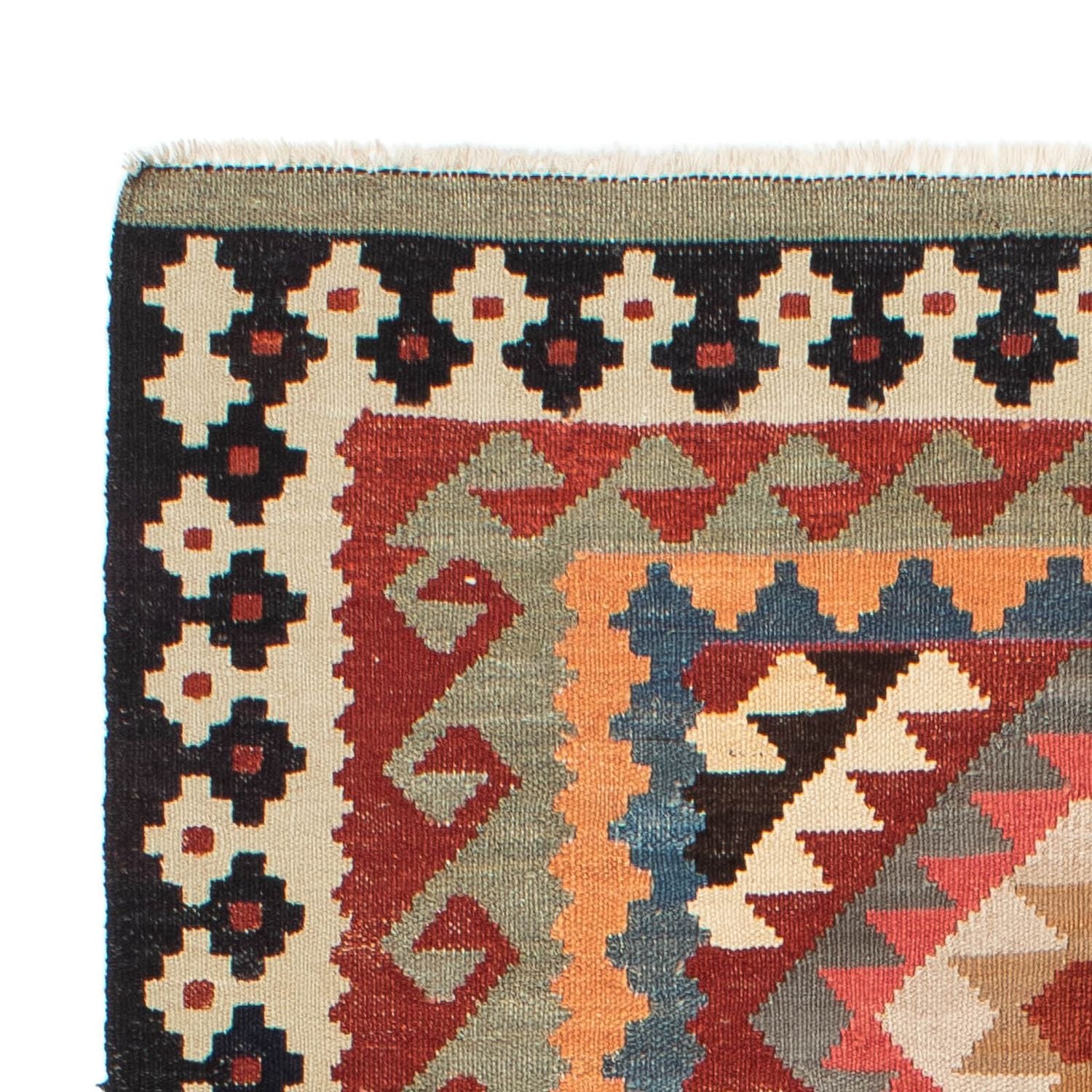 Tappeto Kelim - Splash - 206 x 123 cm - multicolore