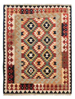 Tappeto Kelim - Splash - 189 x 152 cm - multicolore