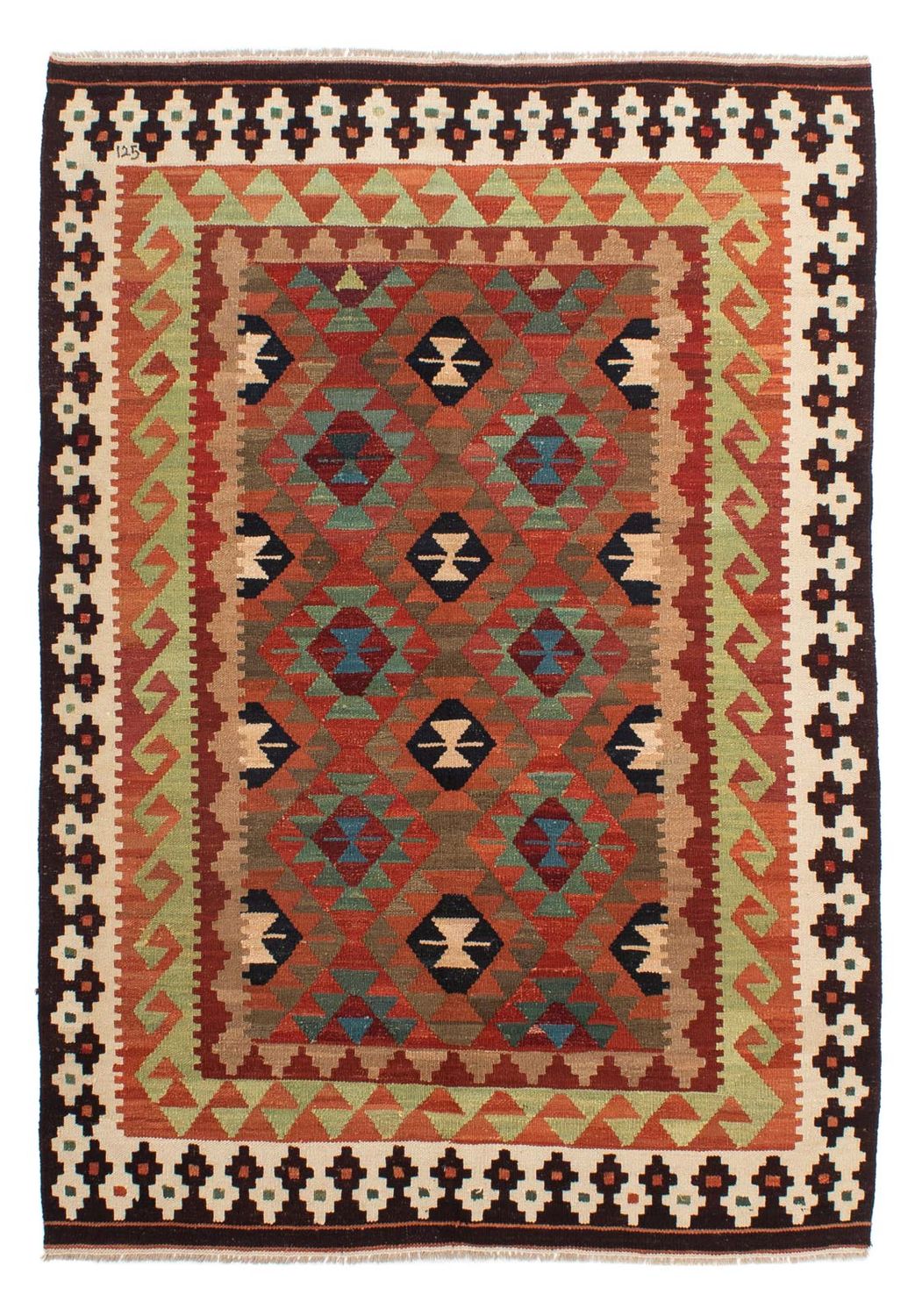 Tappeto Kelim - Splash - 211 x 154 cm - multicolore